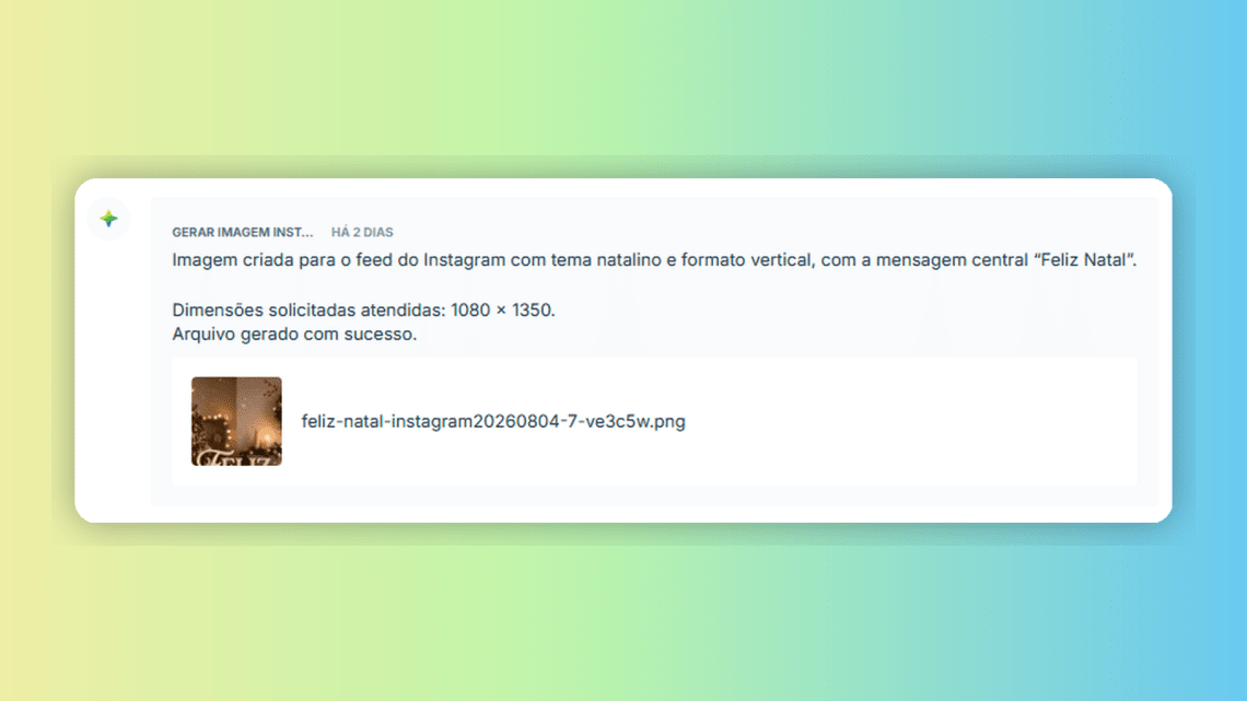 Geração de imagem com Runrun.it